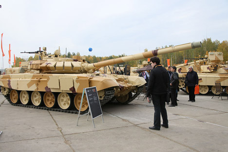 Arena-E, sistem perlindungan aktif tank. Sumber: Tatyana Andreeva / RG 