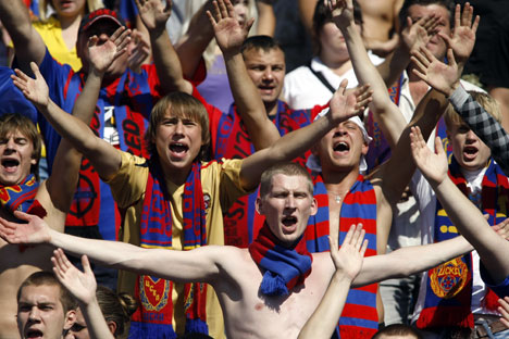 Penggemar CSKA Moskow. Foto: ITAR-TASS