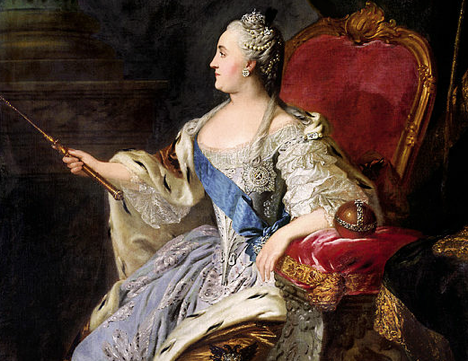 Potret Ratu Catherine yang Agung oleh pelukis Rusia Fyodor Rokotov.