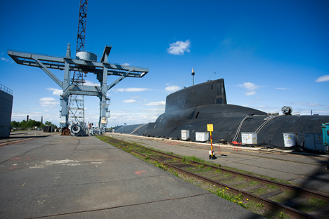Kapal selam berpangkalan di kota Severodvinsk, daerah Arkhangelsk.  Foto: Oleg Kuleshov