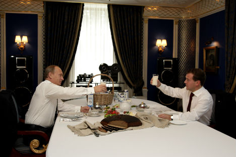 Medvedev and Putin