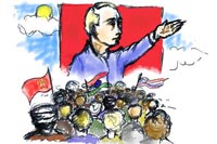Putin surveys the world situation
