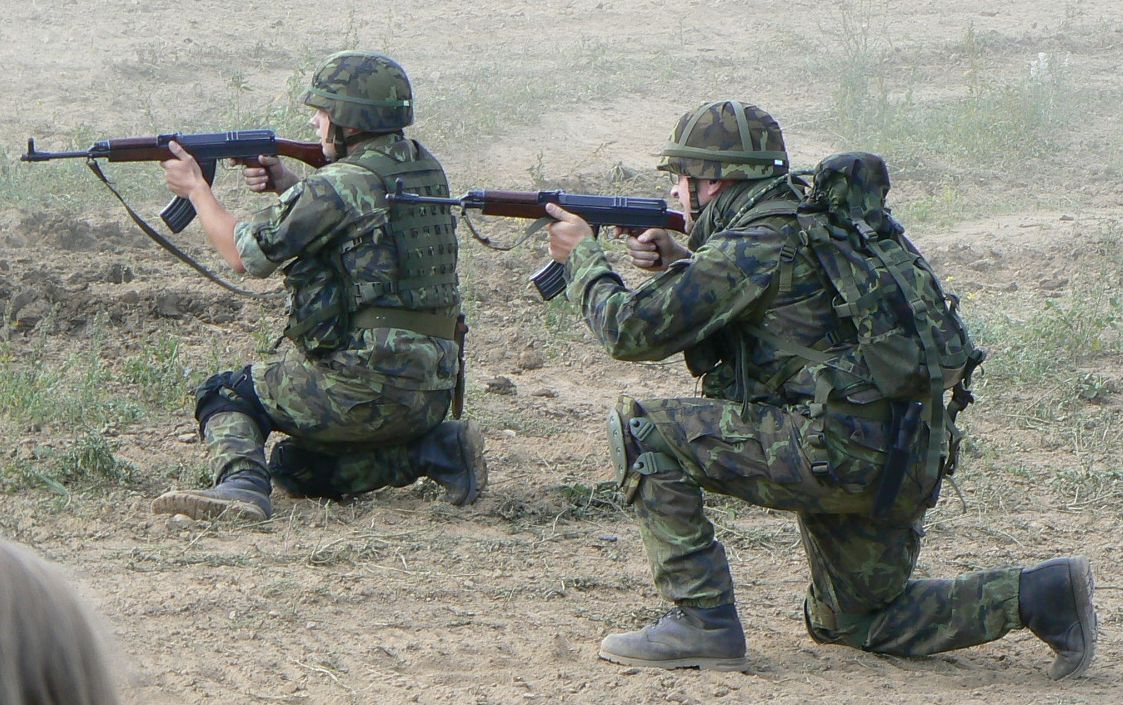 Members of Active Reserve of the Armed Forces of the Czech Republic armed with vz.58 / Public domain