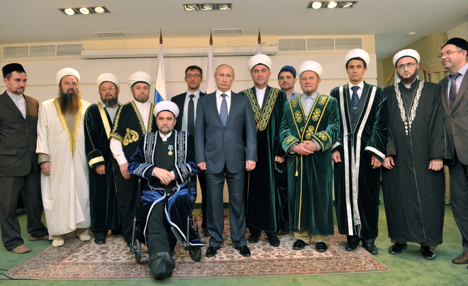 Russian President Vladimir Putin with the Russia's Muslim clergy in 2012. Source: Aleksey Nikolsky/RIA Novosti