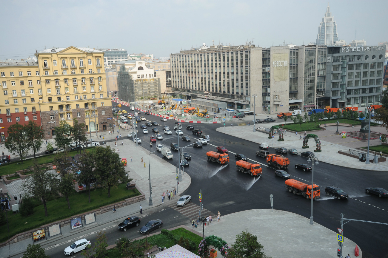 Le strade della capitale russa dopo i lavori di riqualificazione del centro\n
