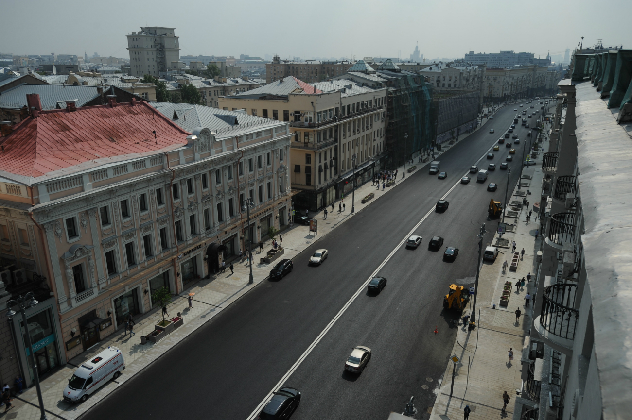 Le strade della capitale russa dopo i lavori di riqualificazione del centro\n