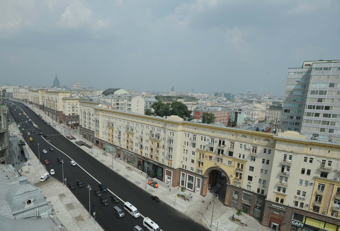 Le strade della capitale russa dopo i lavori di riqualificazione del centro\n