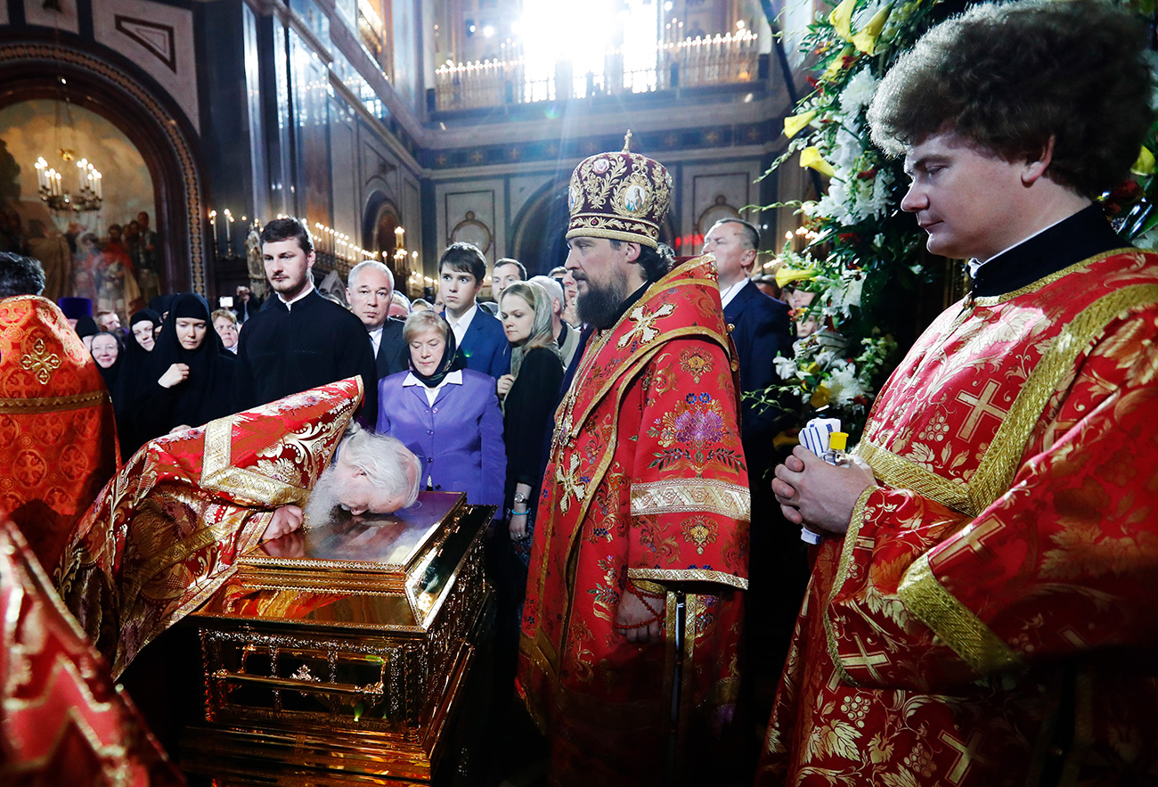 St. Nicholas' relics will stay in the Cathedral of the Savior through to July 14, after which they will be transported to St. Petersburg. / Photo: Artem Geodakian/TASS