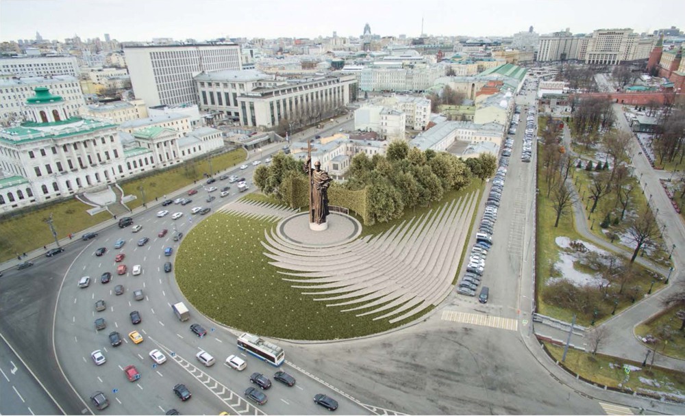 ボロヴィツカヤ広場、景色のレイアウト＝モスクワ通信