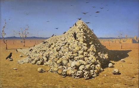 바실리 베레샤긴 ‘전쟁의 화신’(“Апофеоз войны”, 1871). (사진제공=국립 트레티야코프 미술관/Wikipedia.org)
