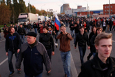 모스크바 남부 비률료보 대규모 ‘反이민자’ 집회 폭력 양상...수백 명 연행