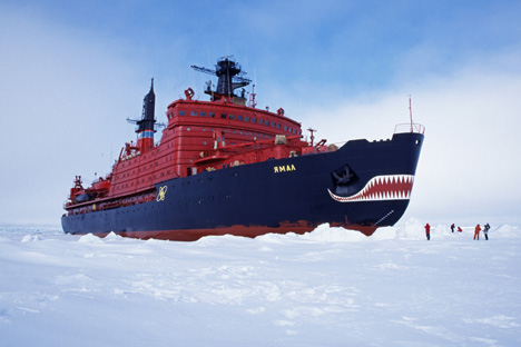 북극에서 운행 중인 러시아의 쇄빙선 야말. (사진제공=Getty Images)