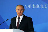 푸틴 대통령 소치 연설... "일극체제 대체할 신세계질서 필요하다"
