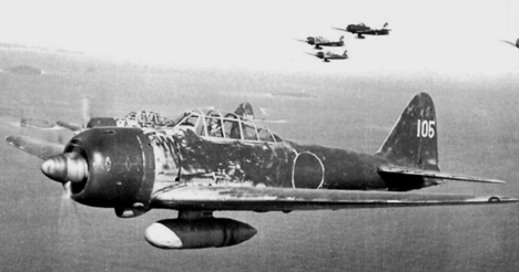 2차 대전 당시 일본의 자살특공대 가미카제가 몰았던 일본 전투기 미쯔비시 A6M Zero. (사진제공=IJN/위키미디어)