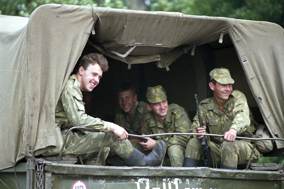 러시아 군인들 (사진제공=알렉산드르 폴랴커프/ 리아 노보스티)