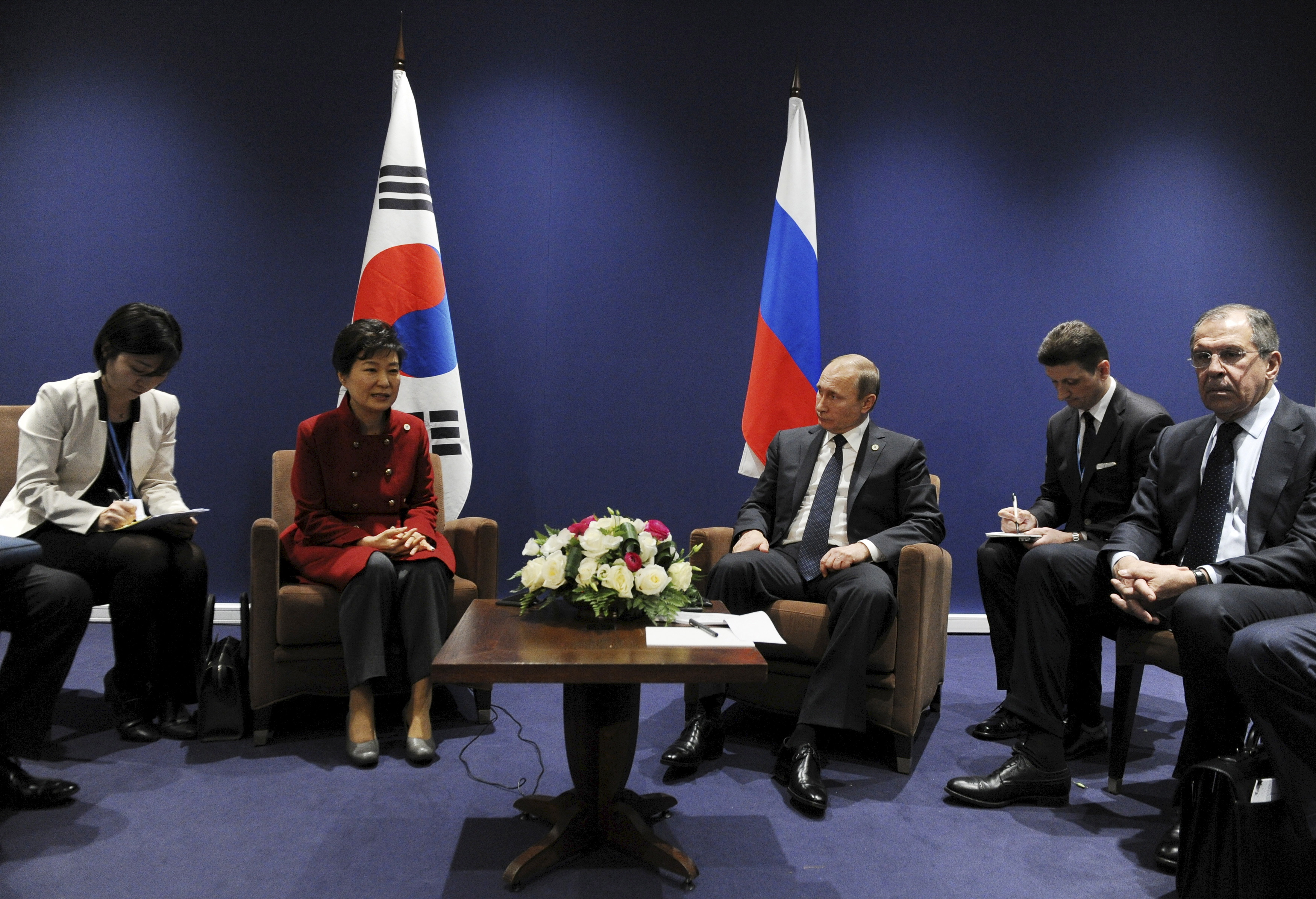 박근혜 대통령과 푸틴 러시아 대통령