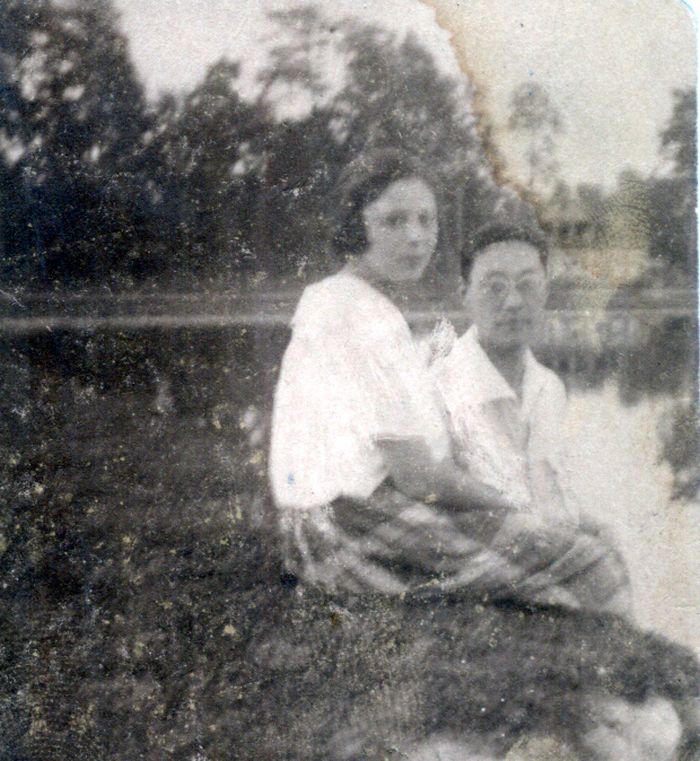 로만 김과 아내 조야 길레비치. 1920년대\n