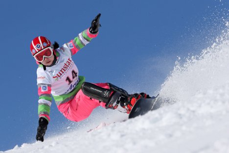 Ekaterina Tudegesheva, snowboarding