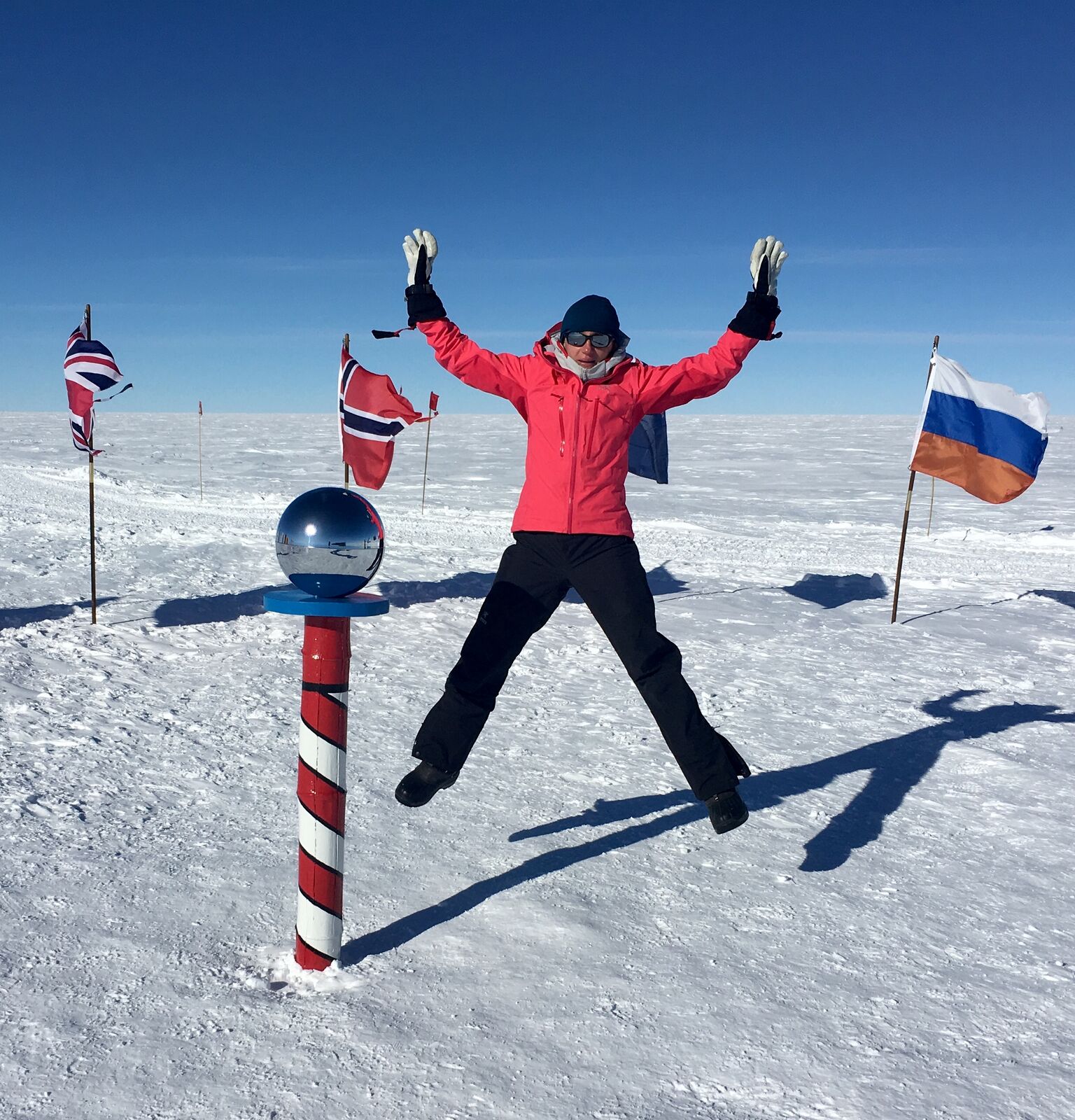 南極大陸で＝マリヤ・ゴードンさんの個人的なアーカイブの写真