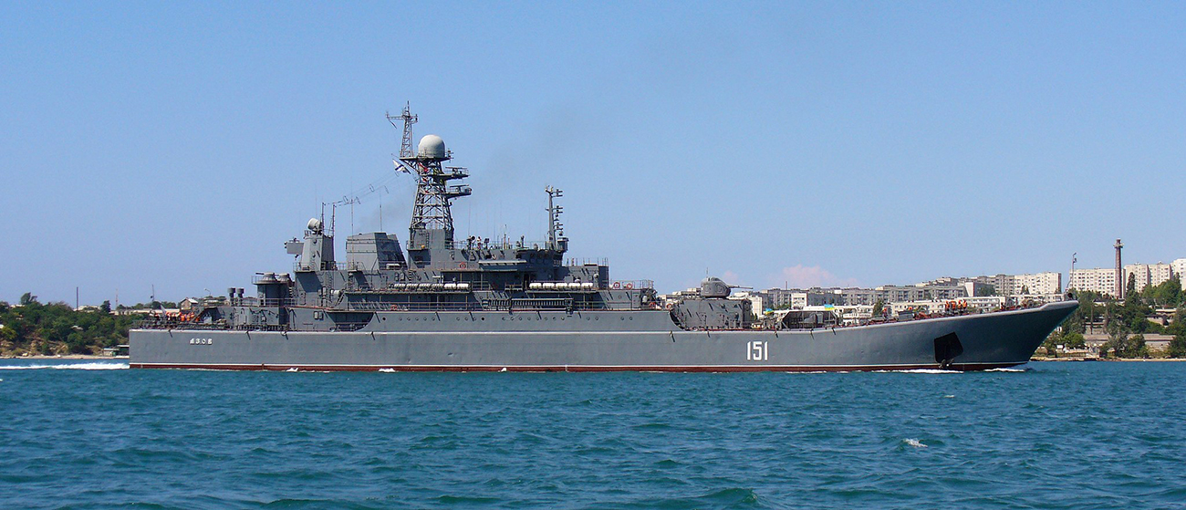 Велики десантни брод проекта 775. Извор: Георгиј Чернилевскиј/ Wikipedia.org 